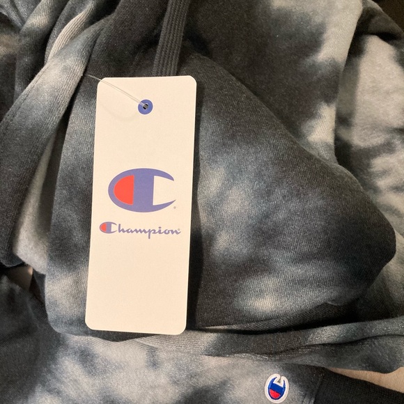 Champion grey tie dye hoodie - Picture 4 of 6